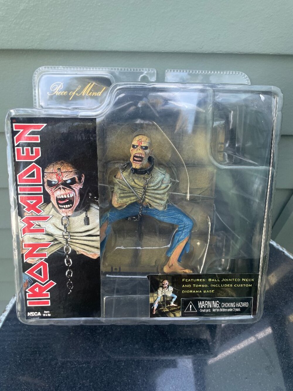 Iron Maiden Eddie Piece of Mind NECA 2010 Action Figure Diorama Sealed
